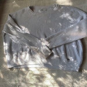 Hollister oversized Knit White Sweater Small